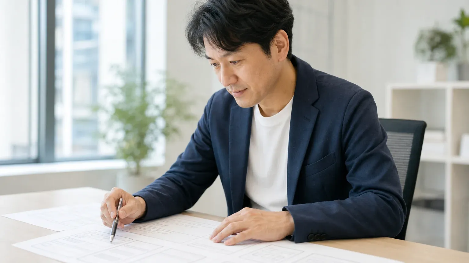 受託開発の設計書を発注側が確認する場面