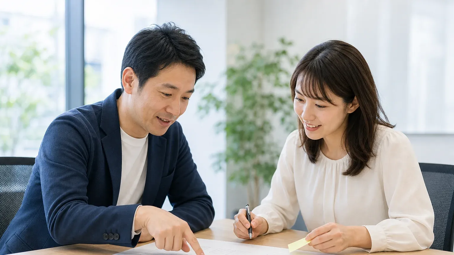 要件定義書のレビュー会議で確認項目を整理する場面