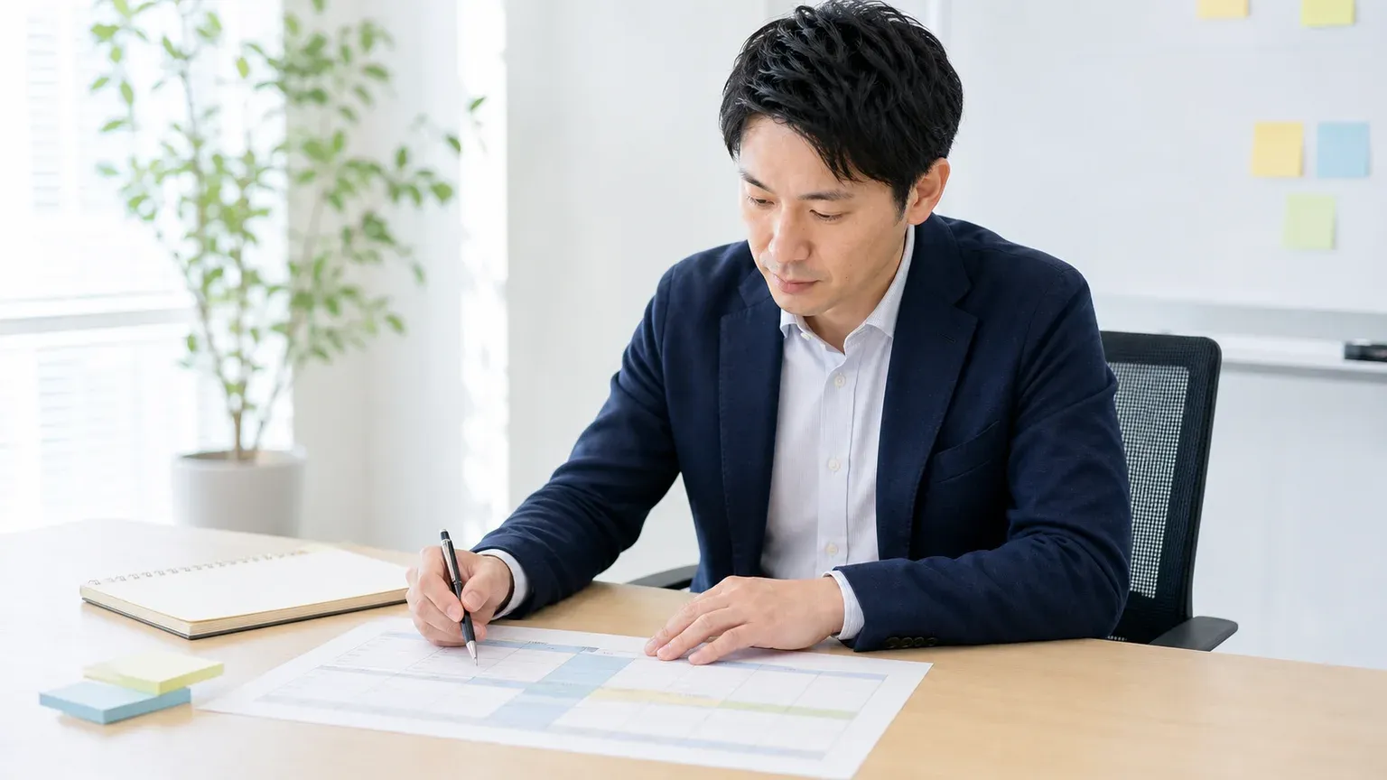 ベンダー選定の評価基準と比較表を確認する打ち合わせ